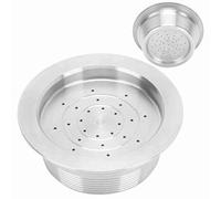 Generic Kit Spazzola per Capsule di caffè Riutilizzabile in Acciaio Inossidabile per Macchina per caffè MIO, Filtro per Capsule di Durevole e Conveniente per Uso Domestico e in Ufficio