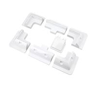 Generic Kit Staffa di Fissaggio per Pannello Solare 7 Pezzi ABS Bianco Installazione Semplice per Protezione Dai Danni Al Bungalow Yacht