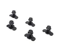 Generic L MIT per Bintina a Doppio Filo con Filo con con con in Acciaio Carbone Robusto Bullone di Ancoraggio per il Letto di Camion, 5pcs M10 X 30 Mm (BLACK)