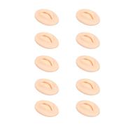 Generic Labbra Finte in Silicone Modello 3D Labbra di Pratica per Ricamatore Principiante, Strumento di Simulazione per L'insegnamento, di Pratica in Silicone Morbido 10 Pezzi per la (Pelle chiara)