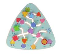 Generic Labirinto Puzzle in Legno Giocattolo per Bambini, Gioco Multidimensionale di Coordinazione Occhio Mano, Migliora la Forza Fisica, Ideale per Bambini Dai 3 Anni in su, Vernice a Base D'Acqua