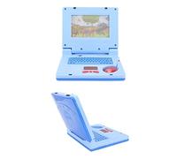 Generic Laptop per Bambini, Giocattolo Giocattolo per Computer Porta Laptop Elettronica Cognitivo Sviluppo a LED Simulazione di Simulazione del Computer (Mouse blu non retrattile)