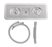 Generic Lavatazzine per Lavello da Bar, Sciacquatrice per Vetro Multiangolo Ad Alta Pressione Incorporata in Acciaio Inossidabile, con Installazione Pratica, per Domestica