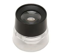 Generic Lente D'ingrandimento con Supporto Elettrico 10X Lente D'ingrandimento Cilindrica Dal Design Semplice per la Valutazione di Gioielli, Plastica ABS, Adatta per Elettronica, Collezionisti di