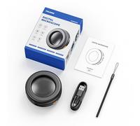 Generic Lente D'Ingrandimento Portatile con Ingrandimento 500X con Schermo IPS e Luce LED a 3 Livelli per Ispezioni Rapide Osservazioni Dettagliate Lettura di Piccole Stampe Avventure All'aria