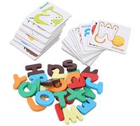 Generic Lettere Animal Card, Fluido Puzzle Adatto, Immagini Viventi per l'addestramento per Bambini per 3 Anni (Scheda alfabeto per illustrazione)