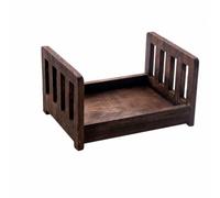 Generic Lettino in Legno Stile Vintage Compatto Lettino Neonatale Smontabile Durevole per Ritratti di Milestone