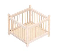 Generic Lettino per Casa delle Bambole in Scala 1:12, Culla in Legno, Mobili in Miniatura per Accessori per la Ricreazione dei Bambini