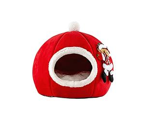 Generic Letto per Gatto di Natale per Interno e Zucca Grotta Pieghevole Pet House, Simpatico Letto a Peper (1)