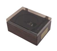 Generic Lettore CD retrò con Doppio Altoparlante Lettore Musicale Portatile Wireless Bluetooth 5.1 per Appassionati di Auto D'epoca, Materiale in Lega di Alluminio (Colore noce)