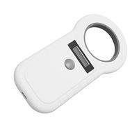 Generic Lettore di Microchip per Animali Domestici Lettore Wireless Compatto Ad Alta luminosità per il Monitoraggio 'identità degli Animali Domestici. Piccoli Utilizzano Materiale ABS (WHITE)