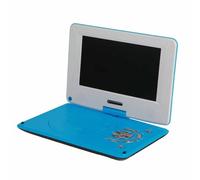 Generic Lettore DVD Portatile con Riproduzione Ad Alta Definizione Lettore DVD per Auto Display Grandangolare per Viaggi All'aperto Batteria Al Litio (BLUE)