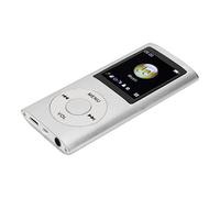 Generic Lettore MP3 Multifunzionale Sottile, Elegante, Grande capacità di Memoria per i viaggiatori. Lega di Alluminio (SILVER)