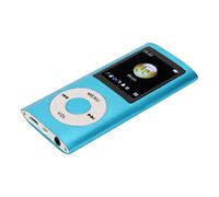 Generic Lettore MP3 Multifunzionale Sottile, Elegante, Grande capacità di Memoria per i viaggiatori. Lega di Alluminio (BLUE)