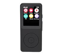 Generic Lettore MP3 Portatile Bluetooth 5.4 per Sport All'aria Aperta, Lettore Musicale HiFi con Registratore Vocale con Schermo LCD da 2,4 Pollici, per gli Amanti della Musica, Materiale ABS Colore