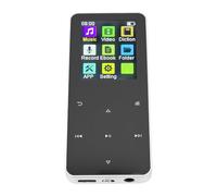 Generic Lettore MP3 Portatile con Registratore Vocale Radio FM e Touch Screen per L'uso Quotidiano in Lega di Zinco da 1,8 Pollici (grigio argento)