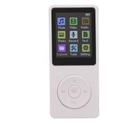 Generic Lettore Musicale Digitale Compatto LCD da 1,8 Pollici Audio Senza Perdita MP3 MP4 Supporto 32G per Allenamento in Palestra All'aperto (WHITE)