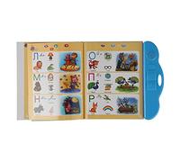 Generic Libro di Apprendimento Elettronico Interattivo Russo per Bambini, Giocattolo Educativo con Lettere, Numeri, Colori, Forme, Suoni Vividi, Immagini per la Memoria, Coordinazione (Blu)