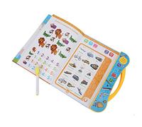 Generic Libro Elettronico Sonoro per Bambini con 20 Pagine, Che Attira i Bambini All'apprendimento, Giocattolo per lo Sviluppo Intellettuale dei , Alimentato da 3 Batterie AA, Materiale Plastico