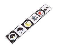 Generic Libro Morbido per Bambini Ad Alto Contrasto, Stimolante lo Sviluppo Visivo, Libro Portatile in Stoffa per Bambini per la Casa e il Viaggio, Materiale in Fibra di Poliestere Resistente