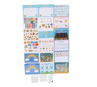 Generic Libro Silenzioso Interattivo per Bambini in età Prescolare Attività 16 Carte Bambini Sopra i 3 Anni Ideale per Viaggiare, Adatto Sia per Uso Domestico Che Esterno