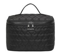 Generic Love - Trousse da viaggio per cosmetici, trapuntata, portatile, con cerniera e manico, per la cura della pelle, per donne, adolescenti, ragazze e mamme, Nero , 240.00x150.00x150.00mm