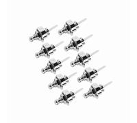 Generic Lucchetti per Cinturino per Basso in Metallo di Alta qualità Facili da Installare Lucchetti di Sicurezza per Chitarra Jam Sessions per Basso 10 Pezzi/Borsa (SILVER)