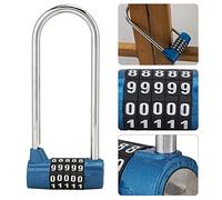 Generic Lucchetto con Password a Forma di U in Lega di Zinco di Alta qualità con Grillo Extra Lungo, Serratura con Codice per Porta Dell'armadio per Armadietto della Palestra della Scuola, (BLUE)
