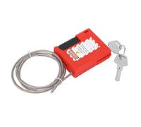 Generic Lucchetto di Sicurezza con Cavo di Blocco Regolabile e Tagout Lucchetto di Sicurezza in Acciaio Inossidabile da 1 M per le Industrie Minerarie Ed Energetiche