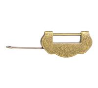 Generic Lucchetto retrò Vintage in Lega di Zinco con Nappa per Porte e Armadi 2,95" Stile Antico della Dinastia Ming Dorato/bronzo (Bronzo verde)