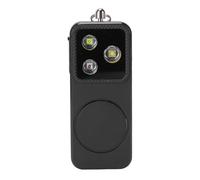 Generic Luce di Allarme di Sicurezza per Donne, 4 Modalità di Illuminazione Portachiavi Ricaricabile tramite USB Sirena di Sicurezza Luce LED per Emergenze Autodifesa Viaggi (BLACK)