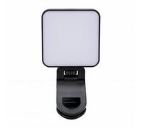 Generic Luce Magnetica Portatile per Selfie Regolabile per Smartphone, Tablet, Luce di Riempimento Professionale per la Fotografia in Movimento (BLACK)
