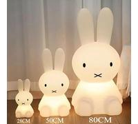 Generic Luce notturna a LED colorata dimmerabile con coniglietto carino per bambini lampada da scrivania per camera da letto (XL (80 cm)