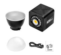 Generic Luce Video Professionale RGB da 40 W Faretto Portatile COB a Ricarica Rapida per Fotografia Luce Video LED Compatta in Streaming Live 6500K 8700LUX / 0,5 M Plastica