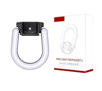 Generic Luci di Riempimento a LED Ad Anelli con Illuminazione Senza Ombre per 4, Luce Ergonomica a Clip per Ritratti e Vlog, 4 modalità Colore e Controllo della luminosità, Design Compatto e Portatile