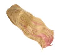 generic Lungo Parrucca Capelli Rigido per le Donne Gradiente Giallo Lungo Anime Rigido Sintetico Capelli Cosplay parrucca Fit