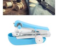 Generic Macchina da Cucire Portatile Blu Portatile Piccola Pratica Mini Cucitrice a Mano, per Riparare Viaggi a Casa, Acciaio Inossidabile ABS