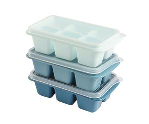 Generic Macchina per Cubetti di Ghiaccio Compatta in Silicone 3 unità, Perfetta per Creare Facilmente Cubetti di Ghiaccio e Congelare Cibi Fatti in Casa a Casa