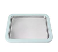 Generic Macchina per Gelato Istantaneo Vaschetta Fredda Compatta in Acciaio Inossidabile per Dessert Personalizzati Sempre e Ovunque