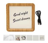 Generic Macchina per il Rumore Bianco per Dormire con Luce Notturna e Altoparlante Uscita 3 W Tempo di Riproduzione 10-24 Ore Suoni Calmanti Illuminazione Ambientale (Venatura del legno +5 carte