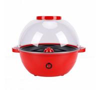 Generic Macchina per Popcorn Elettrica con Rivestimento Antiaderente, Macchina per Popcorn con Agitazione da 500 W, 2,5 L in 4 Minuti, Doppia Opzione di Aggiunta di Burro per Serate (Spina europea
