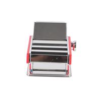 Generic Macchina per Sfogliare la Pasta, Pratica Macchina Manuale Multifunzionale per Tagliatelle in Acciaio Inossidabile per la Pelle di Gnocchi (rosso)