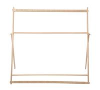 Generic Macchina per Tessere a Mano in Legno con Regolatori a Vite in Metallo, Giocattolo per Tessere per Bambini per L'allenamento della Coordinazione Occhio-mano, Adatto per L'insegnamento Fai-da-te