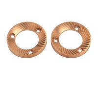 Generic Macinacaffè a Bava Piatta Placcato in Titanio da 64 Mm per un Sapore di caffè Pulito per Baristi Domestici Costruzione in Acciaio per DF64 DF64P e Fellow Ode