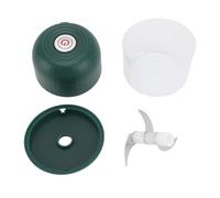 Generic Macinino Aglio, Aglio Elicola Elettrico 3 Lame per Noci (verde scuro)