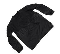 Generic Maglia Protettiva Imbottita a Maniche Lunghe per Portiere per Ciclismo Rugby, Maglia a Compressione Portiere Traspirante a Nido D'Ape per Adulti Gioventù, Scudo per Il Corpo del a Prova di (S)