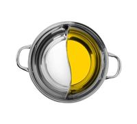 Generic Mandarin Duck Hot Pot - Acciaio Inossidabile, 34 cm, 420 g, Senza coperchio, argento, adatto a induzione, 1-7 persone, adatto per forno, tagliatoie, Shabu Shabu Pot