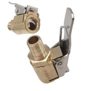 Generic Mandrino per gonfiaggio pneumatici, a connessione rapida, multifunzione, in ottone, con clip
