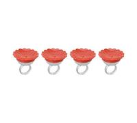 Generic Mangiatoia Compatta per colibrì Alzati da Vicino Multifunzione Portatile per Esterni, Attira colibrì, per gli Appassionati di Birdwatching 4 Pezzi (rosso)