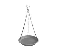 Generic Mangiatoia E Abbeveratoio per Uccelli Da Appendere, Stazione di Abbeveraggio per Uccelli, Decorazione Da Giardino con Catena per Il Cortile, Grigio